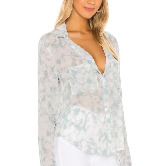 NWOT Bella Dahl Hipster shirt in Safari Sage - Picture 3 of 6